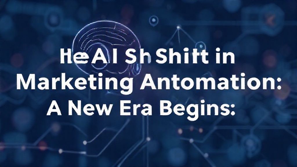 The AI Shift in Marketing Automation: A New Era Begins
